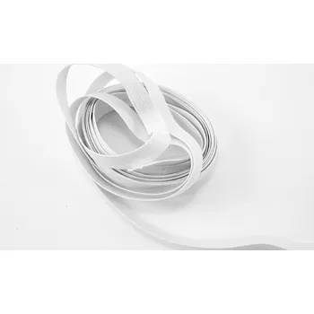 Textilní guma Prádlová pruženka - měkká - bílá - šířka 1 cm