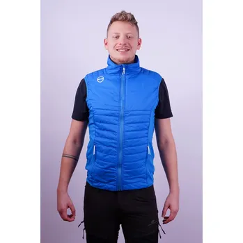 Pánská vesta Pánská lehká prošívaná vesta GTS 404722 modrá XXL