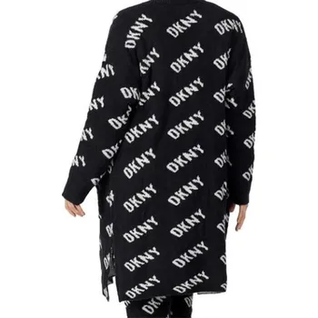 Dámský župan Dámský župan - cardigan YI3022597 019 černá/bílá - DKNY černá-bílá M