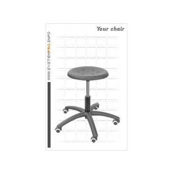 Ergolinia Průmyslová židle SYSTEM PRO BLACK 1A+2A+4A+5C