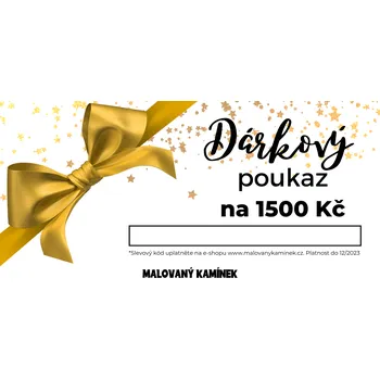 Dárková krabička Malovaný kamínek Dárkový poukaz v hodnotě 1500 korun Typ poukazu: Digitální - zasílaný emailem