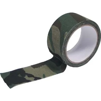 Lepicí páska MFH Páska lepící textilní 5cm x 10m maskovací Woodland Camo MFH® 28311T