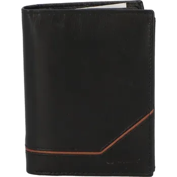 Peněženka Trendová pánská kožená peněženka Gvuk, černá - hnědá