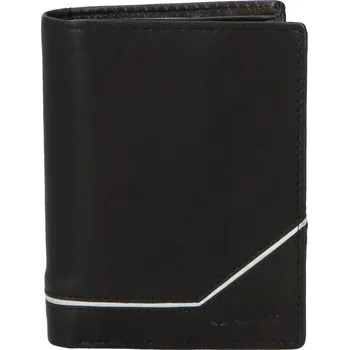 Peněženka Trendová pánská kožená peněženka Gvuk, černá - bílá