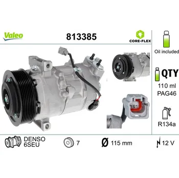 Kompresor klimatizace Kompresor klimatizace VALEO 813385