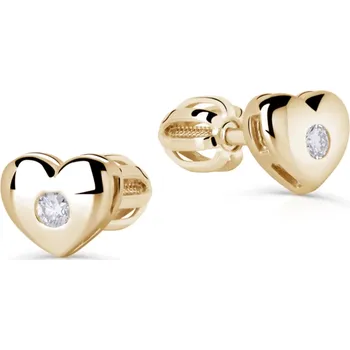 Náušnice Zlaté náušnice s diamantem DF1925-Z