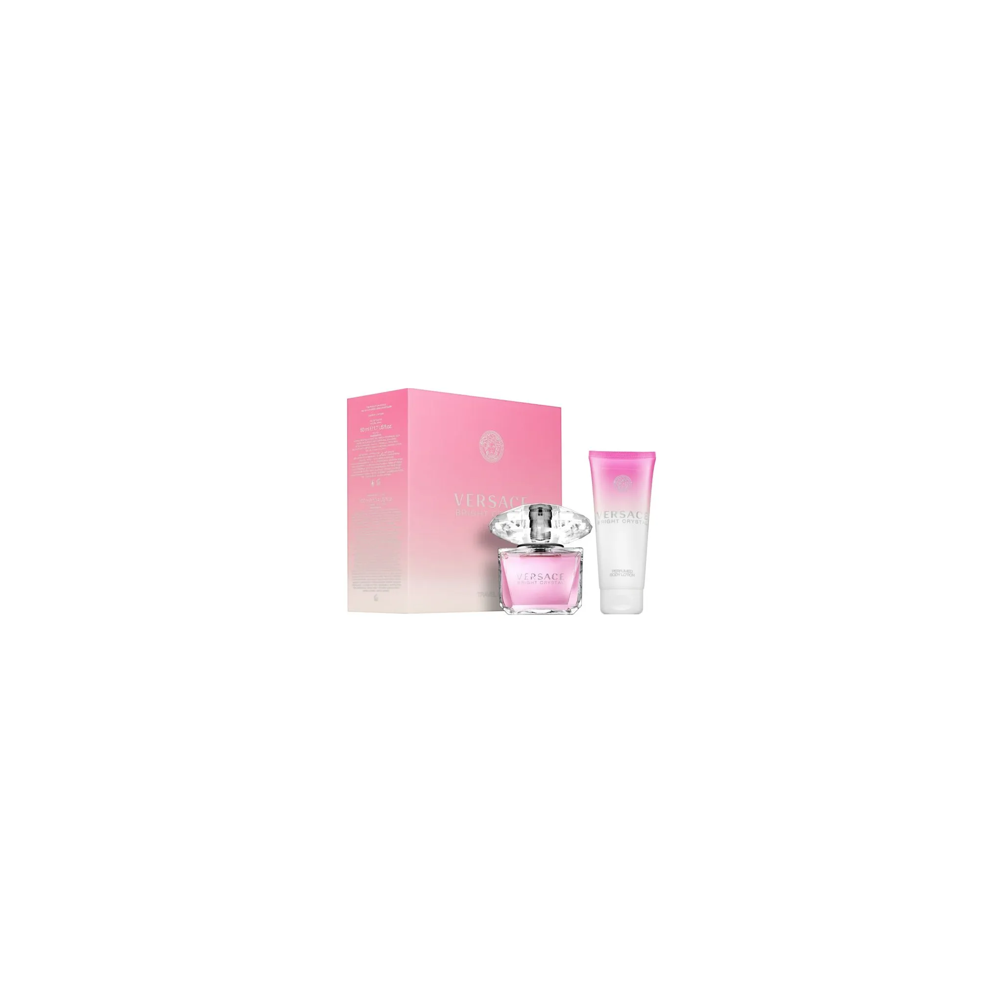 Fotografie 1 - Dámský parfém Versace Bright Crystal W EDT 50 ml + tělové mléko 100 ml