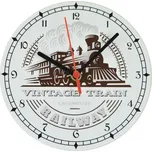 GTUP ® Nástěnné hodiny VINTAGE TRAIN GT200-VT Skladem v ČR