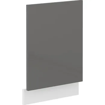 Kuchyňská skříňka Dvířka na myčku SOŇA šedý lesk ZM 570 x 446