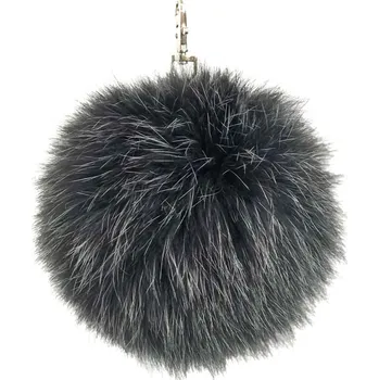Přívěsek Tmavě šedý dámský kožešinový přívěsek