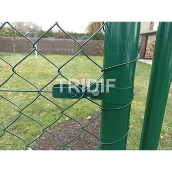 Příslušenství pro plot Objímka koncová k sloupku / zelená / průměr 38 mm/ včetně šroubku a matky