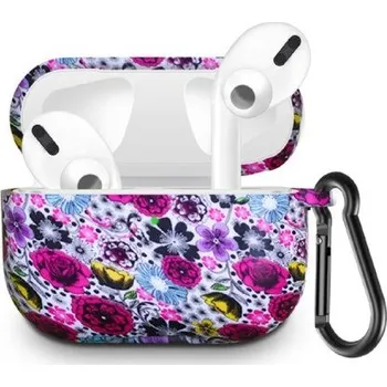 Příslušenství pro sluchátka Enem Černé květiny - obal pro Airpods Pro APPCKV