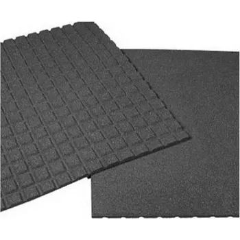 Podlahová stájová deska gumová 100 x 100 cm tloušťka 3 cm