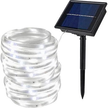 LED páska Light LED solární pásek SMD3528 IP67 čistá bílá, 5 metrů (Solární LED pásek 5 metrů )