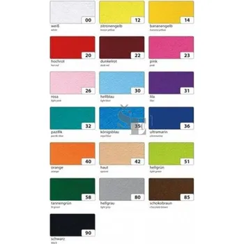 Filc banánová žlutá 10 ks 20x30 cm 150g., Folia