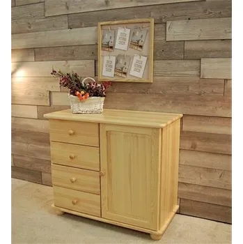 Komoda Drewmax Komoda KD 92 povrchová úprava Bezbarvý přírodní lak