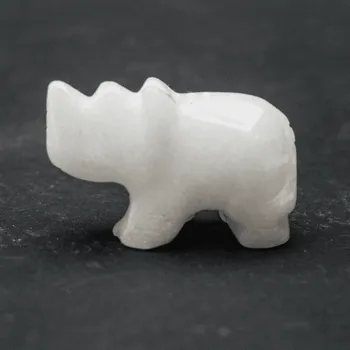 Milujeme Kameny Křemen bílý - nosorožec 259570