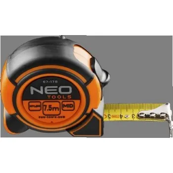 metr Metr svinovací 7,5m/25mm ocel nylon magnet NEO tools