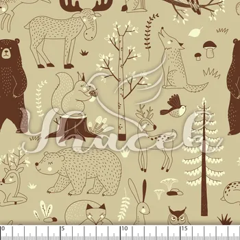 Kočárkovina, Zvířátka v lese na béžové