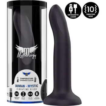 Připínací penis Mythology Duman Mystic Dildo Vibrator Watchme Wireless Technology Compatible L