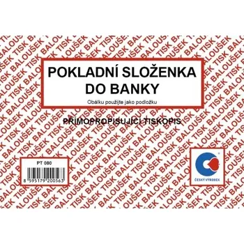 Pokladní složenka do banky A6
