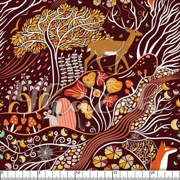 Fleece antipiling, Kouzelný les na vínové