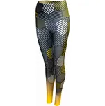 ReHo Extreme Dámské sportovní legíny dlouhé RE123940 Hexagon yellow L