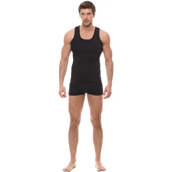 Pánské tričko PeSaiL Pánské bavlna tílko Tom Barva: Černá, Velikost: L