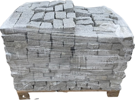 Zahradní obrubník 009-OBR - štípaná žula - 20x10x5 cm - 5 ks v 1 bm - mrazuvzdorný štípaný kámen ke kamenné dlažbě