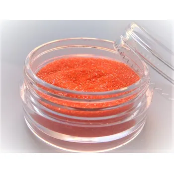 Brokát na zdobení nehtů B78 - Neonová oranžová