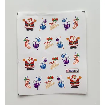 Vodolepky na zdobení nehtů - Veselé Vánoce všem! BLE122