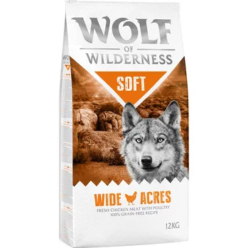 Pro psa 2x12 kg Wolf of Wilderness Adult "Soft - Wide Acres" - kuřecí