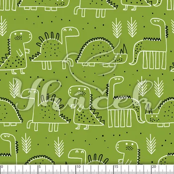 Fleece antipiling, Zvědaví dinosauři na zelené