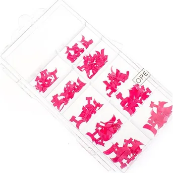 Nehtové tipy French Wrap BOX - růžová 100 ks