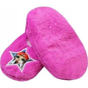 Dívčí polobotky SUN CITY Bačkory L.O.L. chlupaté růžové, vel. 29/30