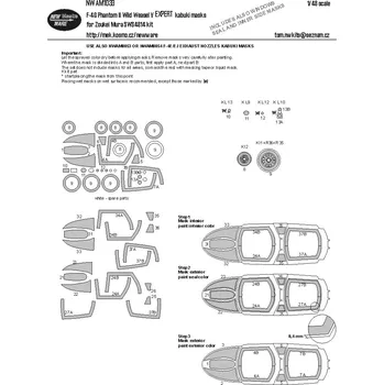 Plastikový model New Ware 1/48 Mask F-4G Phant.II Wild Weasel V EXPERT (ZOU)