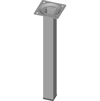 Nábytkové kování Element System Nábytková noha hranatá 25x25x250mm, bílý hliník