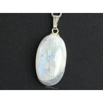 Přívěsek Měsíční kámen přívěsek oválný Ag 925/100 úchyt (5,0g)