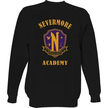 Pánská mikina Mikina bez kapuce Unisex s potiskem Nevermore academy pánské
