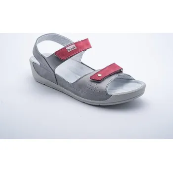 Dámská obuv MEDISTYLE zdravotní dámská sandál LOŠA Barva: Šedočervená, Velikost EU: 40