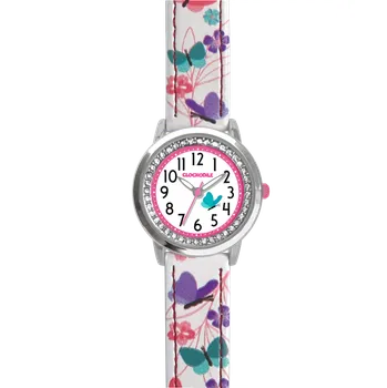 Hodinky CLOCKODILE Bílé dívčí dětské hodinky MOTÝL CWG5150 (CLOCKODILE Bílé dívčí dětské hodinky MOTÝL CWG5150)