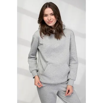 Těhotenská mikina MAMBI Kojicí mikina Kira světlý melange Velikost: M
