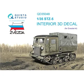 Plastikový model Quinta studio 1/35 STZ-5 3D-Printed&col.Interior (ZVE)