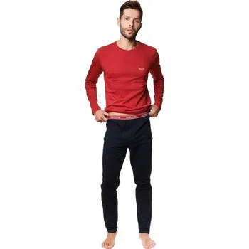 Pánské pyžamo Henderson pánské pyžamo 39240 červená 22x Barva: červená, Velikost: XXL