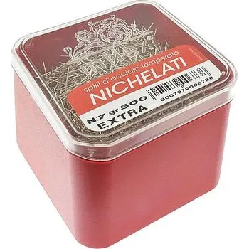 Texi Ocelový špendlík, poniklovaný, 30x0,6 mm (box 500 g) N.7 - EXTRA