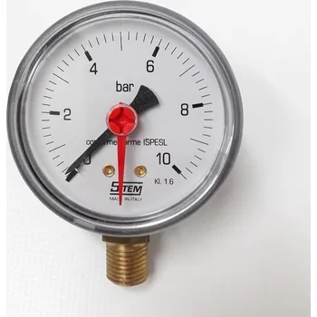 Manometr spodní 63 mm 10 bar