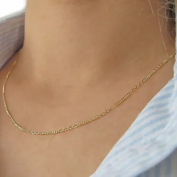 Řetízek Zlatý řetízek figaro 1,25mm 2,10g 55cm Zlato 14k(585/1000)