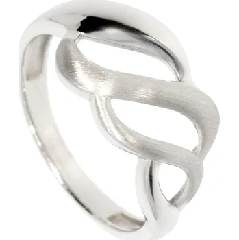 Prsten Zlatnictví Helios Výrazný stříbrný prstýnek Velikost: 58