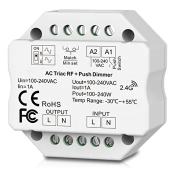 Příslušenství pro LED osvětlení Stmívač RF TRIAC 230V 1.5A 350W vestavný