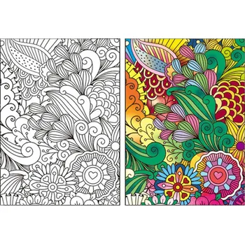 Textilie IMPAP Plátno s předtiskem A4 květina